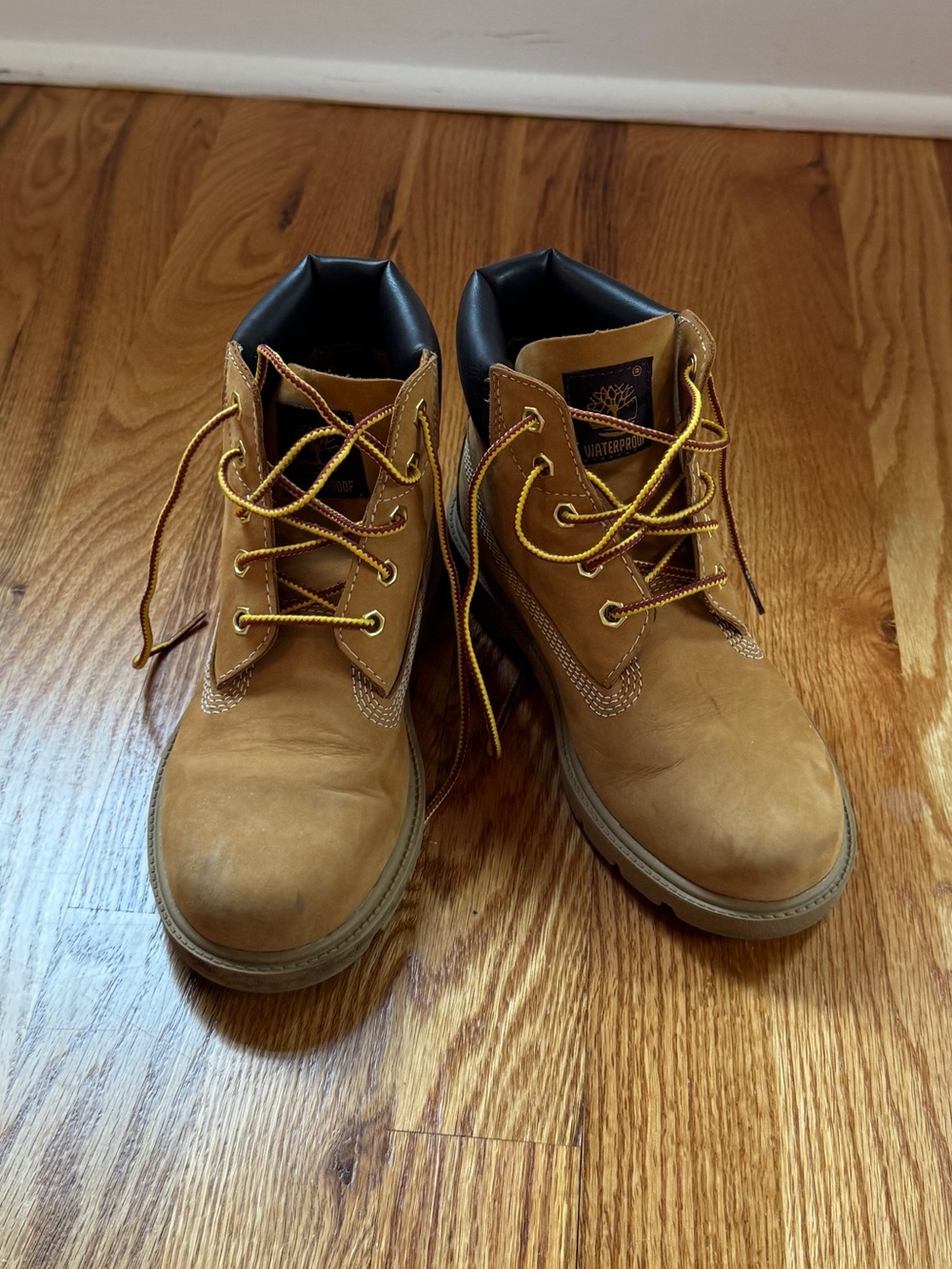 Timberland Kids Wheat/Tan Lace-Up Boots